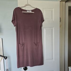 Sigrid Olsen Dusty Purple Mini Dress